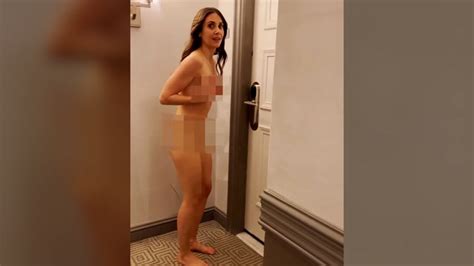 Alison Brie Streaks Nude Down Hotel Corridor To Prank Husband Dave