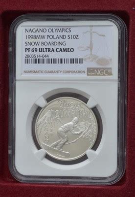 10 zł 1998 IGRZYSKA OLIMPIJSKIE NAGANO NGC PF69 6595502929