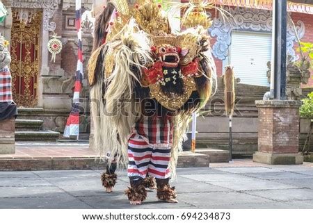 Barong Traditional Costume Show Lion Barong Stock Photo (Royalty Free ...