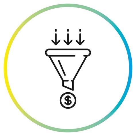 Premium Vector Sales Funnel Icon Vector