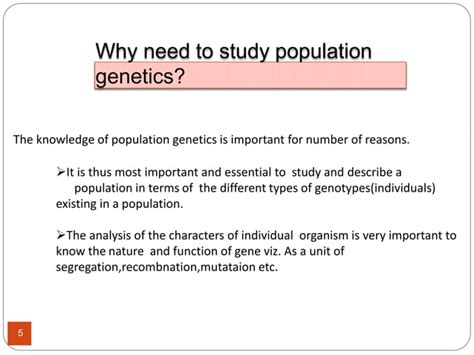 Population Genetics Ppt Pptx