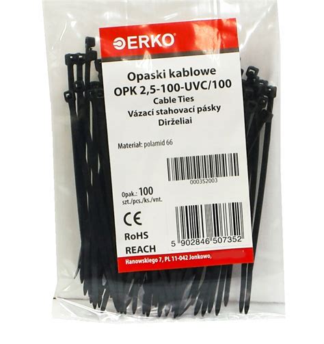 Opaska Zaciskowa Czarna Opk Szt Uv Erko Uv Za Z Z