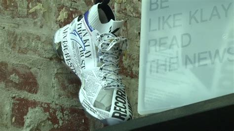 Klay Thompson's new shoes: Anta KT4s drop at Oaklandish store in ...