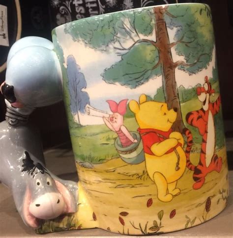 Disney Parks Winnie The Pooh Caracter Handle Eeyore Oz Coffee Mug New