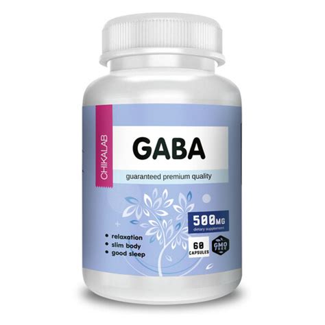 Gaba 500 мг 60 капсул Chikalab Чикалаб Кэшбэк 3 5 Megapitkz