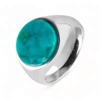 Anello In Argento 925 E Turchese Levigato Anelli Turchese Gioielli