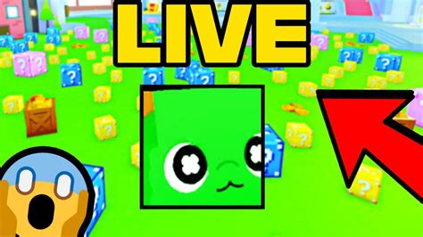 🔴hatching The New Huge Lucki On Stream Pet Simulator X Lucky Blocks