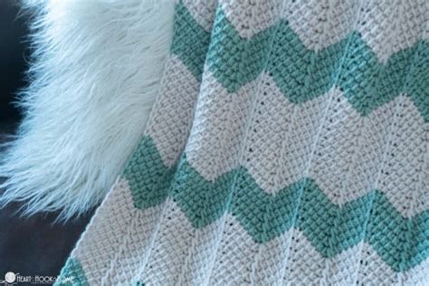 Tunisian Chevron Crochet Baby Blanket Free Pattern