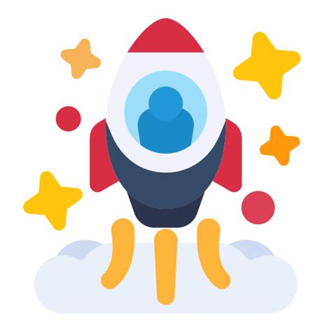 Rocket launch and astronaut .vector, business product illustration ...