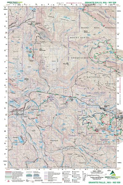 Granite Falls Wa No 109 Green Trails Maps — Books