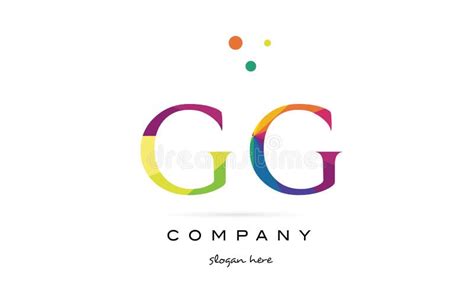 Gg G G Creative Rainbow Colors Alphabet Letter Logo Icon Stock Vector Illustration Of Colors