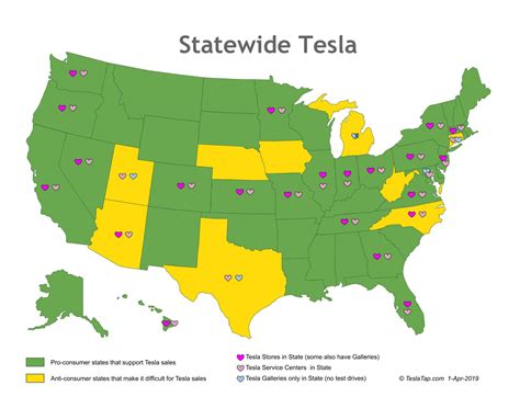 Tesla Service Centers Map Daron Philippa