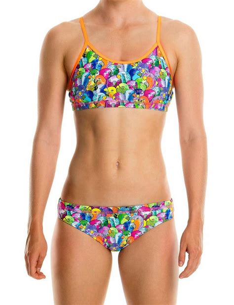 Funkita Girls Racerback Two Piece Bikini Set Belle Lingerie Funkita