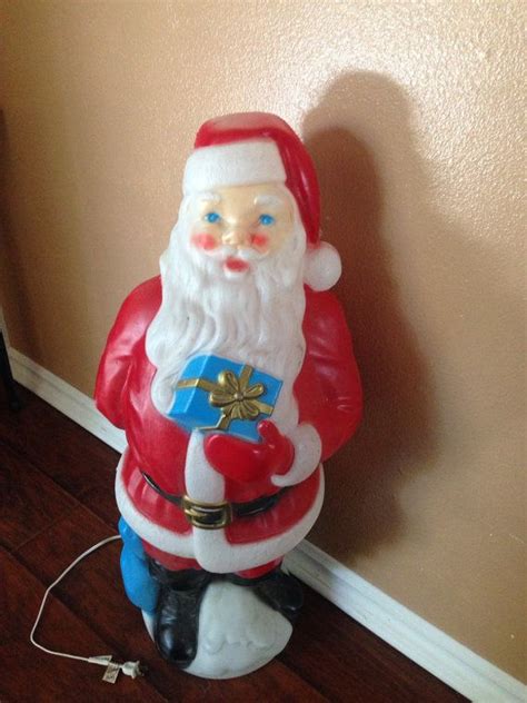 Vintage Light Up Blow Mold Santa Claus By Atailoredhome89 On Etsy Blow Molding Vintage