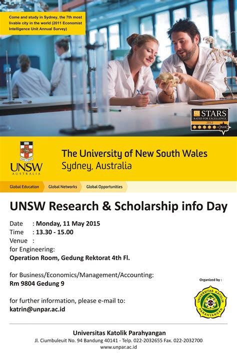 Poster Unsw Information Day Jurusan Teknik Industri