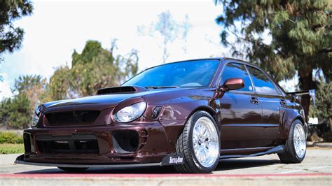 02 03 Subaru Wrx Sti Gdbugeye Wide Body Fender Flare Battleaero