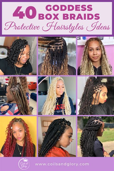 40 Bohemian Boho Goddess Box Braids Hairstyles For Winter 2024 Coils