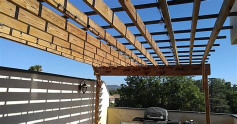 Pergola Build On A 3rd Floor Deck 2 Years Ago Includes Sketchup Modeling Album On Imgur