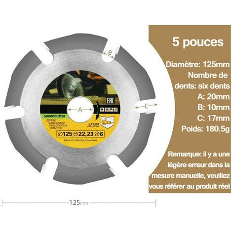 Disque Bois Meuleuse X Mm Disque A Tronconner Le Bois Disque A