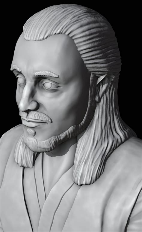 Ryan King Qui Gon Jinn Blender 3d Character