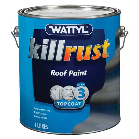 Wattyl Killrust Roof Paint Silver 4L