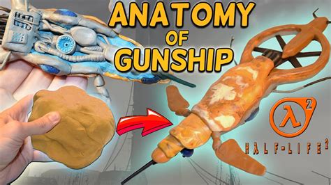 Anatomy Of Gunship Half Life 2 Custom Gunship Figure With Organs And