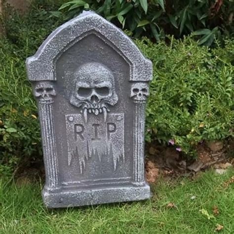 Horror Foam Tombstone Grisly Creative Decorative Skeleton Halloween Tombstone Halloween Props