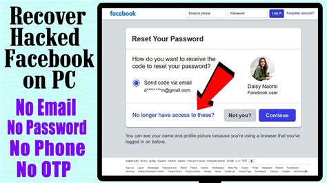 How To Recover Hacked Facebook Account 2023 On Pc Desktop Laptop Web