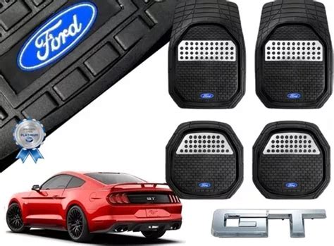 Tapetes Pz Charola D Logo Ford Mustang Gt V Env O Gratis