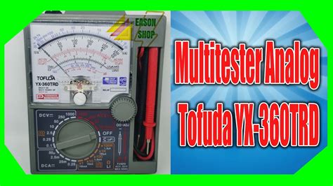 Review Multitester Analog Tofuda Yx Trd Model Heles Youtube