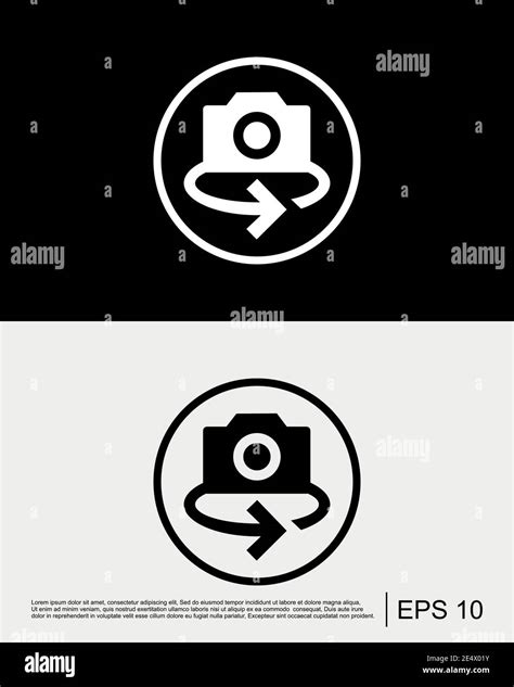 Rotate Camera Icon Template Stock Vector Image And Art Alamy