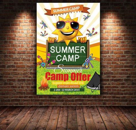 Summer Camp Flyer Template 17 Summer Camp Flyer Templates Word Psd Ai