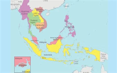 Rangkuman Letak Geografis Dan Astronomis Negara Negara ASEAN Materi