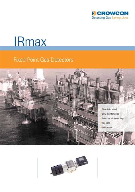 Crowcon IRmax Fixed Gas Detector - Spec Sheet | PDF