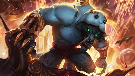 Warwick Lol Urf The Manatee Splash Art 4k 344 Wallpaper Pc Desktop