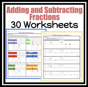 Add Subtract Fractions Simplify Unlike Denominators MORE 20