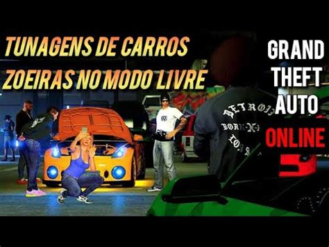 LIVE DE GTA ONLINE Tunagens De Carros E Muitas Zoeiras PS5 YouTube