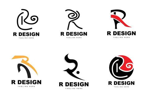 R Letter Logo Alphabet Vector Initial R Product Brand Logotype Design