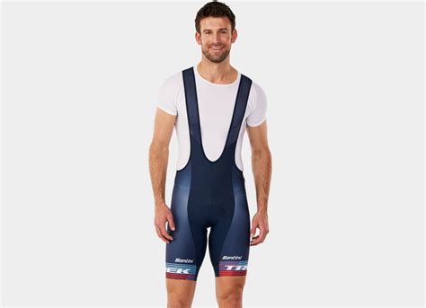 Santini Trek Factory Racing Menâ€™s Team Replica Bib Shorts Oe Bikes