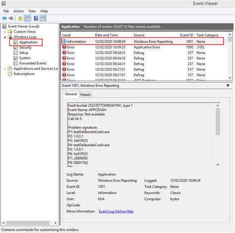 Identifying Crashes With The Windows Event Log Software Verify