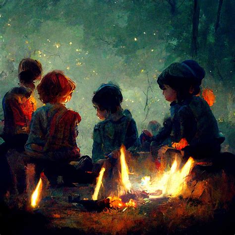 Download Campfire, Adventure, Children. Royalty-Free Stock Illustration ...