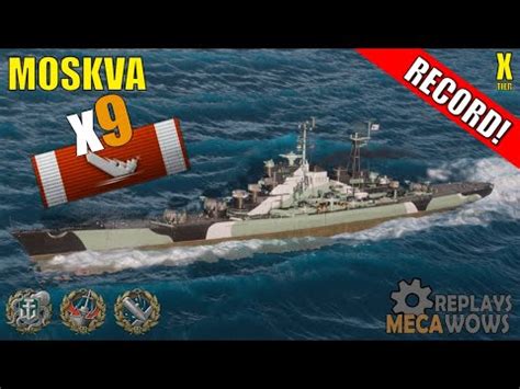 Moskva Kills K Damage World Of Warships Gameplay Youtube