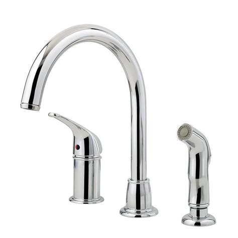 Pfister Cagney Single Handle Standard Kitchen Faucet With Side Sprayer