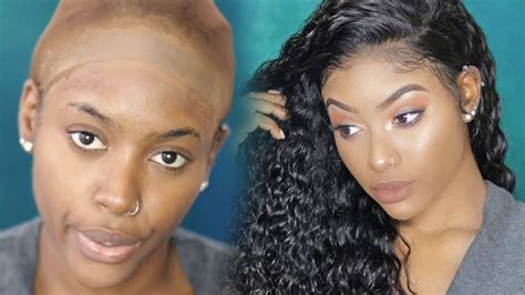 Bald Cap Method Of Installing A Lace Wig DOES IT WORK PETITE SUE