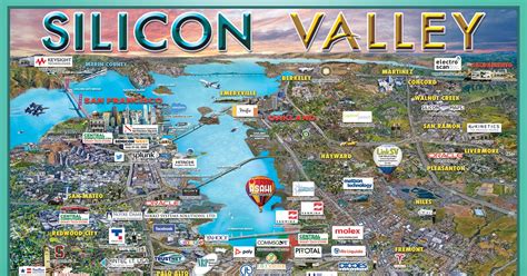 Map Of Companies In Silicon Valley