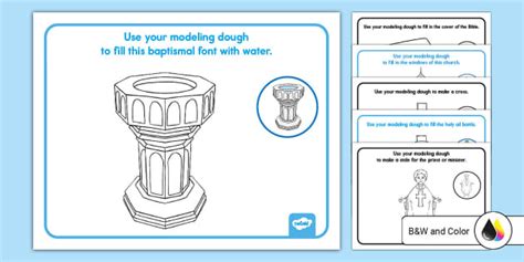 Baptism Modeling Dough Mats L Insegnante Ha Fatto Twinkl