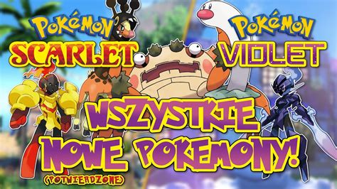 WSZYSTKIE NOWE POKEMONY W POKEMON SCARLET VIOLET YouTube