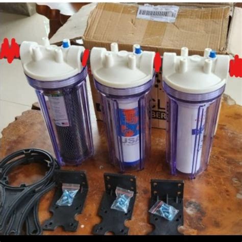 Jual Paket Saringan Air Water Filter Keruh BerbauDLL 10INCH Shopee