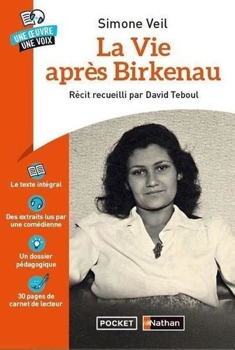 La Vie après Birkenau de Simone Veil Poche Livre Decitre