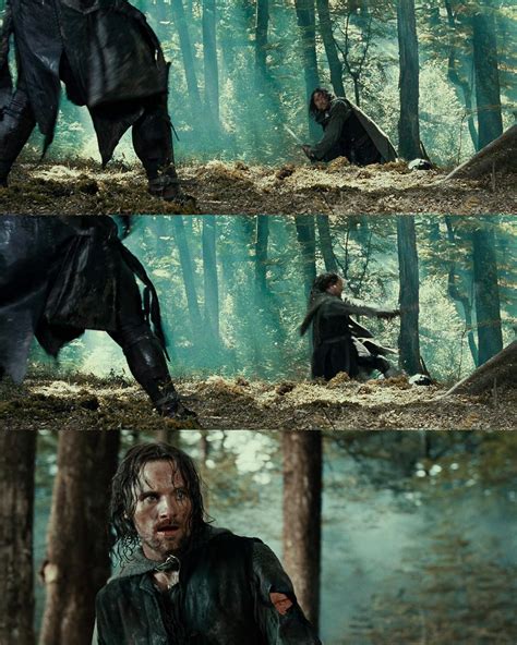 Another quirky story about Aragorn and a REAL KNIFE deflected with his ...